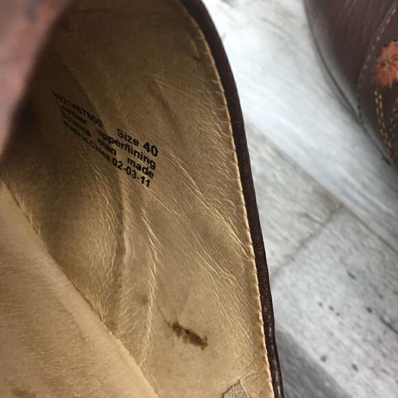 Dansko Brown Leather Clogs Size 40/10 - Picture 7 of 8